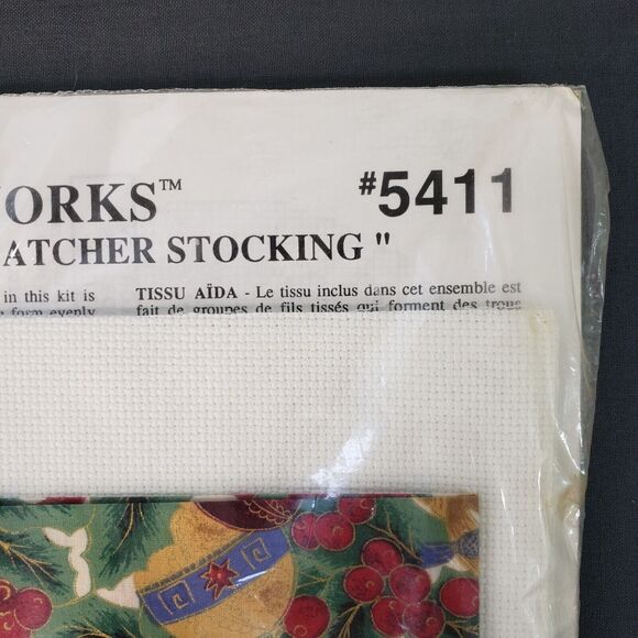Vtg Sealed Design Works 5411 Dream Catcher Stocking Cross Stitch Kit Christmas - Picture 6 of 6